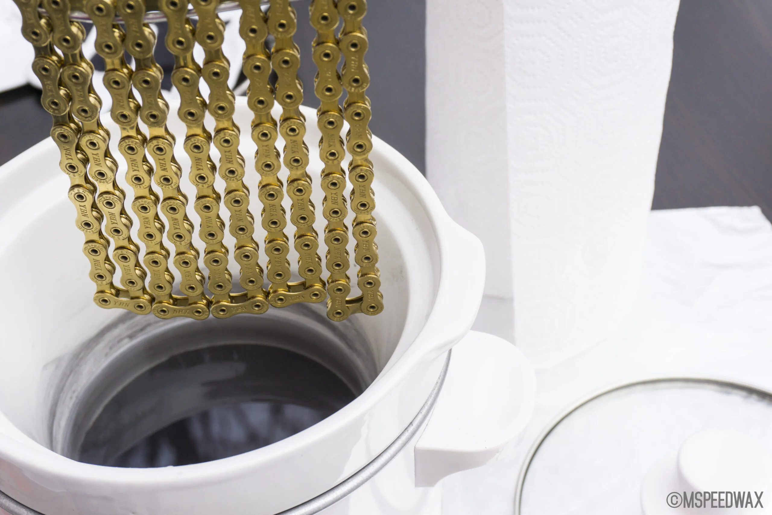 Chain waxing - Race Chain clean and rewax