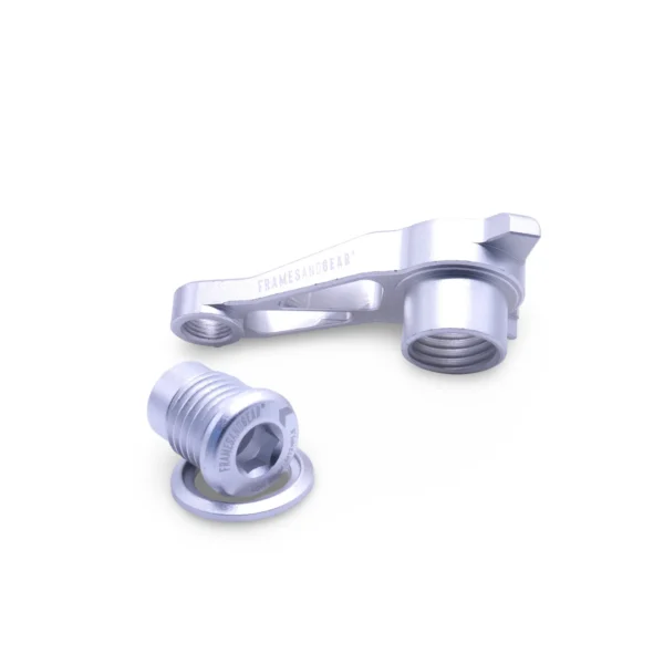 Framesandgear Disc Brake Direct Derailleur Hanger for UDH Systems (Shimano Shifting) Silver - Image 2
