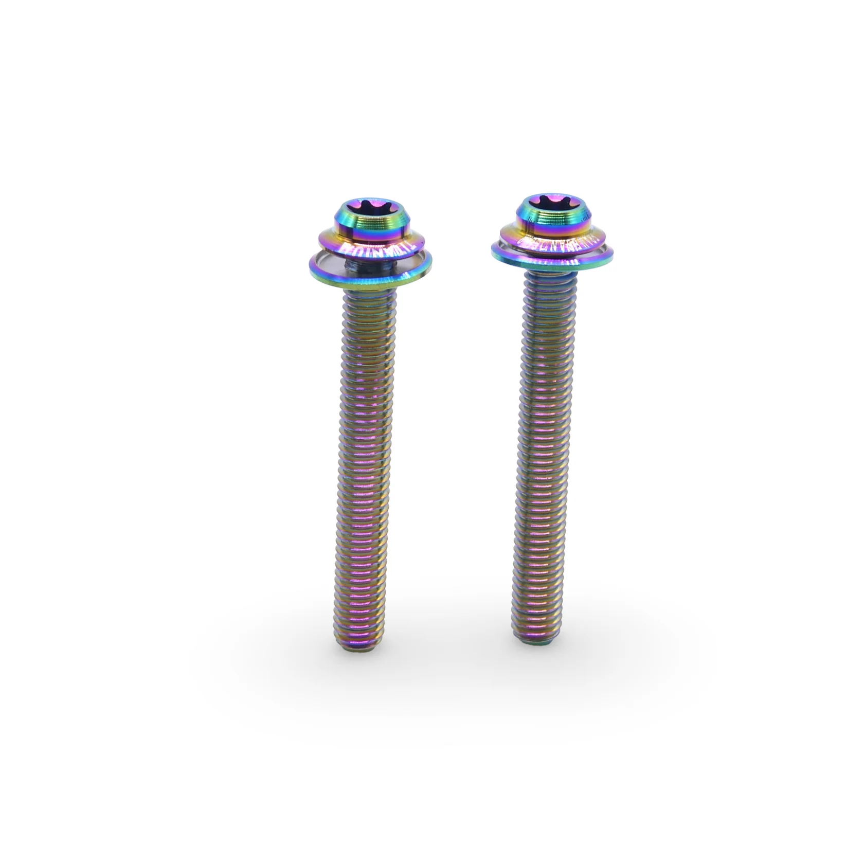 Framesandgear Titanium Disc Brake Caliper Bolts M5*40 - Oilslick - Image 2