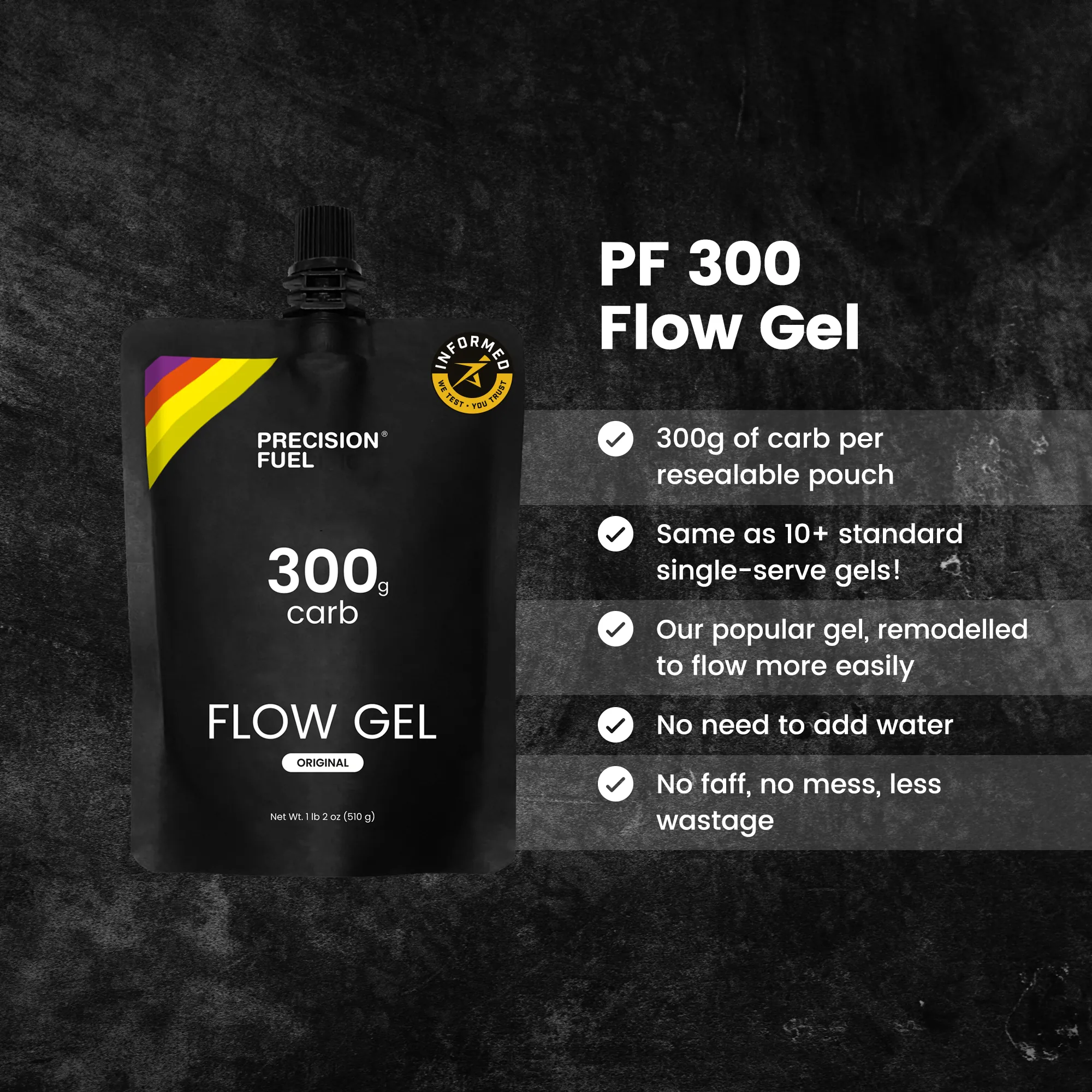Precision Fuel 300 Carb Flow Gel - Image 2
