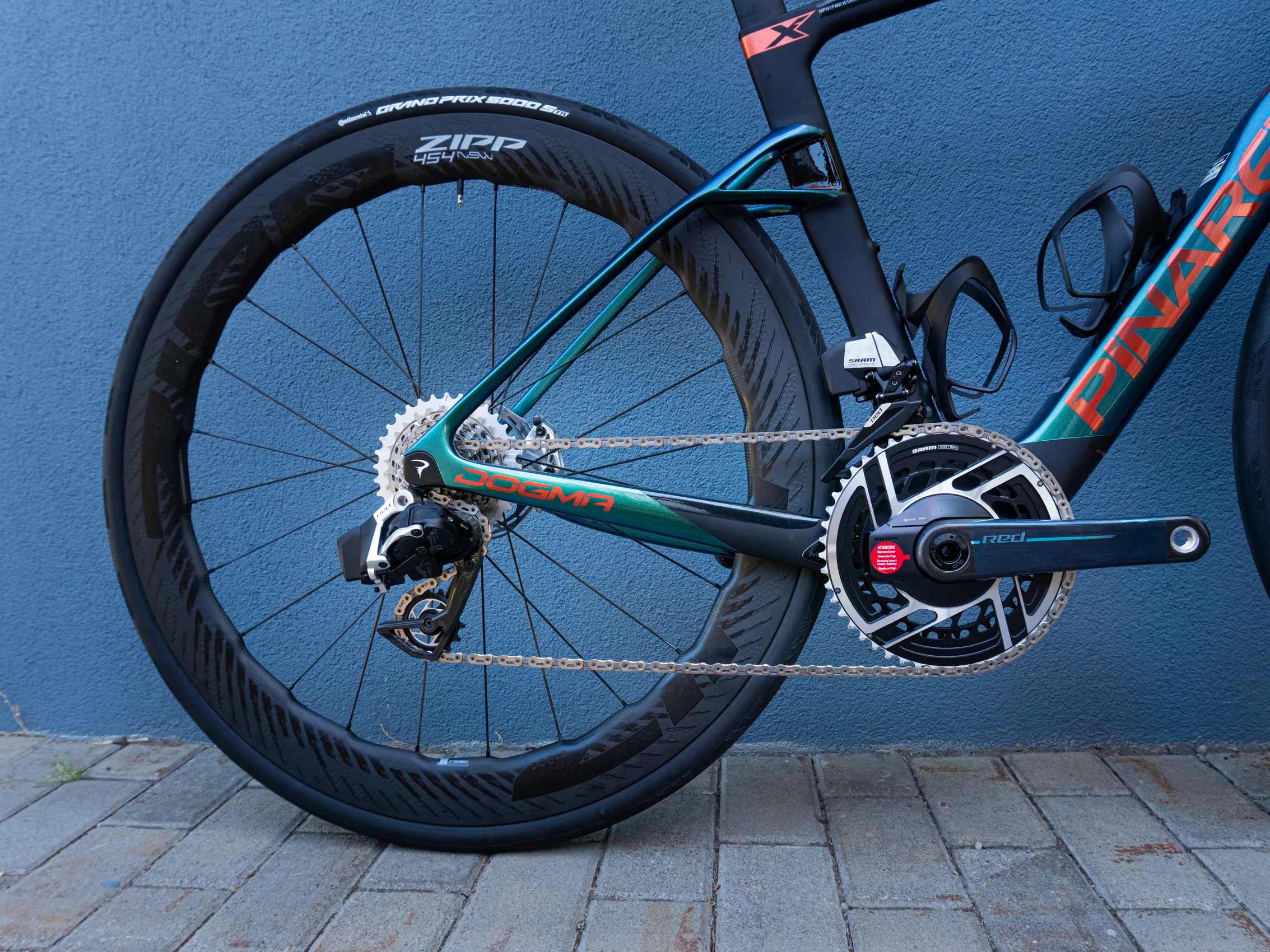 Pinarello Dogma X SRAM RED ETAP AXS - ZIPP 454 NSW XDR - Jade Eclipse - Size 515 - Image 2