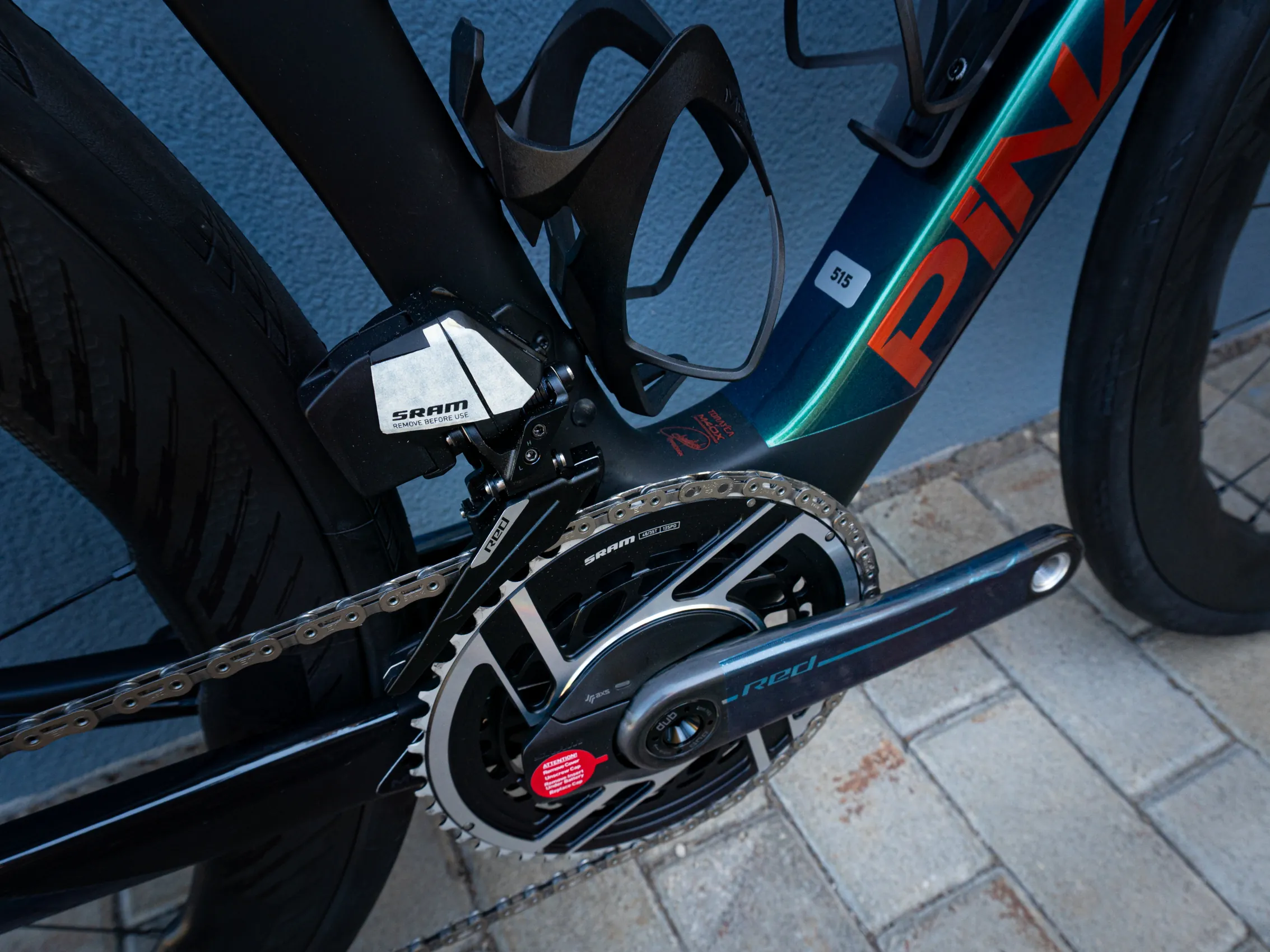 Pinarello Dogma X SRAM RED ETAP AXS - ZIPP 454 NSW XDR - Jade Eclipse - Size 515 - Image 5